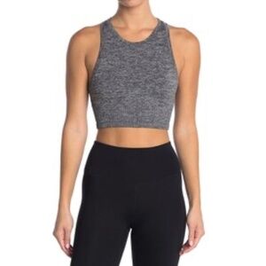 Beyond Yoga Charcoal Grey High-Neck Bralette Sports Bra Size XS